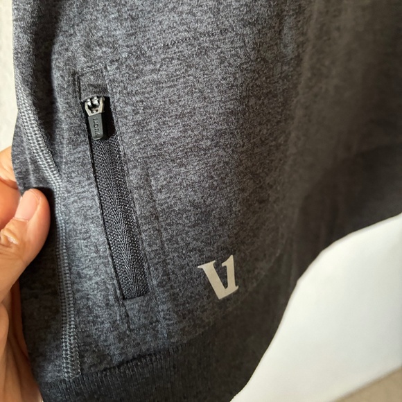 Vuori Men's Ponto Performance Crew Long Sleeve Shirt Color: Charcoal Heather XL - Picture 6 of 15